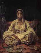 Ilia Efimovich Repin Black girl oil painting on canvas
